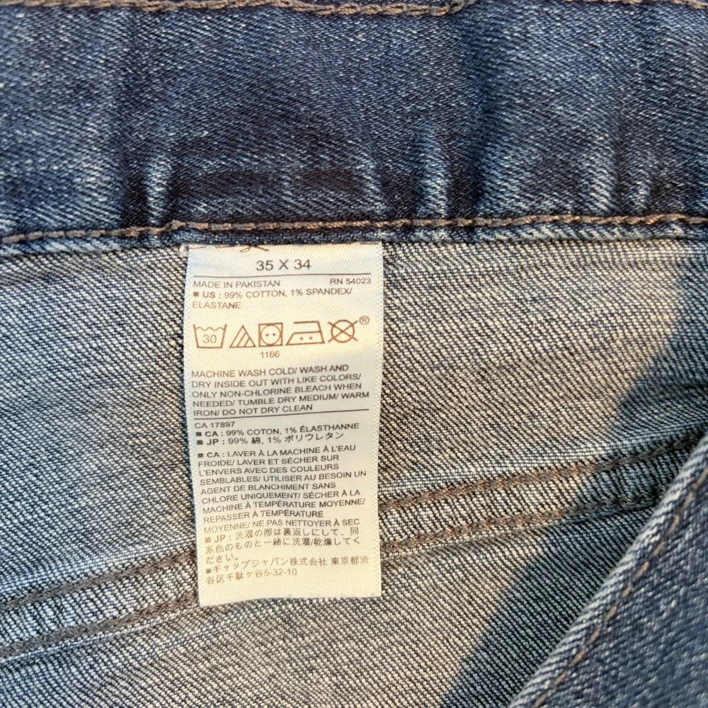 Banana Republic Slim Fit Jeans Dark Wash Stretch Denim Jeans Mens 35x34